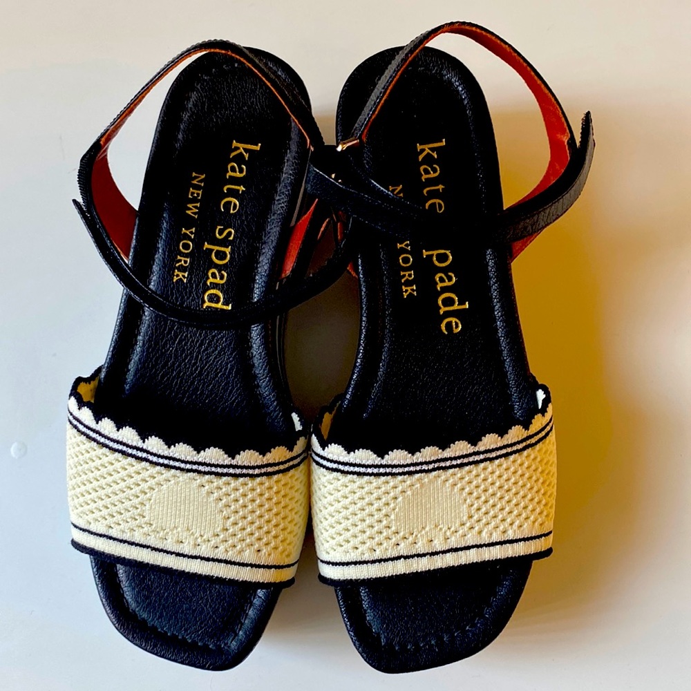 Kate Spade wedges. Size 7.5 Only worn once and in excellent condition